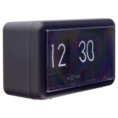 NeXtime - 5228ZW - Wanduhr - 18x10cm - schwarz - Flip Clock