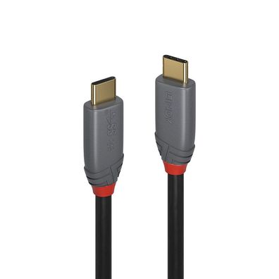 Lindy 36902 Lindy USB 3.1 Kabel Typ C/C 5A PD Anthra Line M/M 1.5m