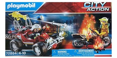 Playmobil City Action Feuerwehreinsatz mit Löschbuggy 70864