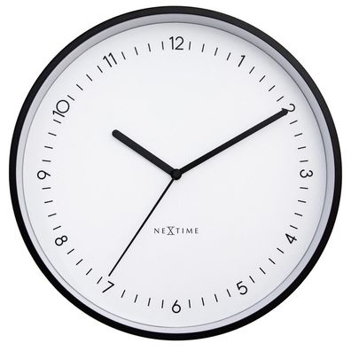 NeXtime - 3305WI - Wanduhr - 30cm - schwarz - Berlin