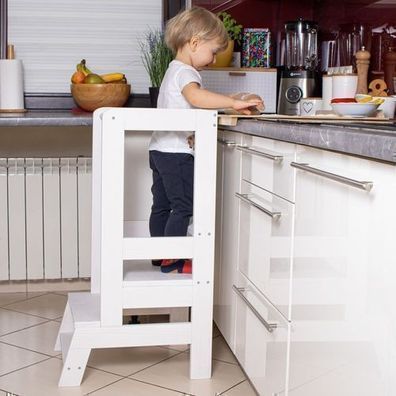 Montessori Lernturm für Kinder Küchenhelfer Kitchen Helper Hochstuhl Lernstuhl