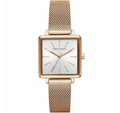 Armani Exchange Lola Square AX5802 Rose Gold Damenuhr NEU