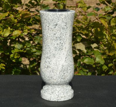 Vase Blumenvase Grabvase Gartenvase Granitvase Friedhof-Vase Granit Viscont