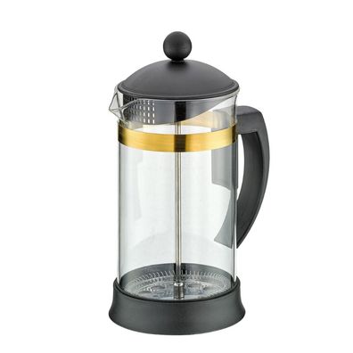 Cilio Kaffeebereiter Mariella ORO 1L/ 8 Tassen French Press aus Borosilikatglas