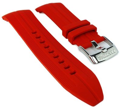 Festina Chronograph Uhrenarmband Kautschuk ? rot F20376 F20376/6