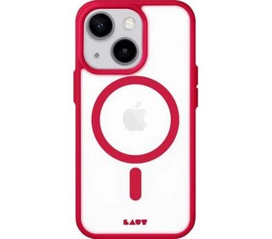 LAUT Schutz Hülle HUEX Protect cover für Apple iPhone 14 transparten/red