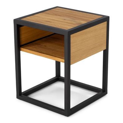 Spinder Design DIVA ONE-NIGHTSTAND Nachttisch - Naturel / Zwart