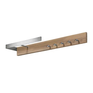 Spinder Design NOA 1 Wandgarderobe - Edelstahl / Eiche