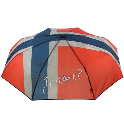 Y Not Taschenschirm Happy Rain 55543 Supermini - Norwegen Flagge