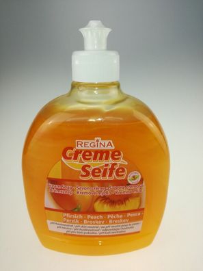 REGINA Spenderflasche Flüssigseife Handseife 500 ml Cremeseife Pfirsich