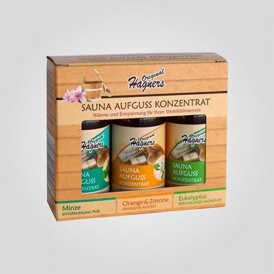 Original Hagners Sauna-Aufguss-Konzentrate 3 x 50 ml