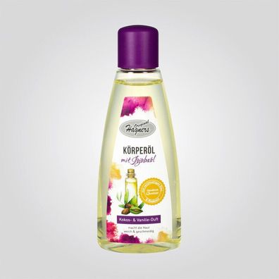 Original Hagners Körperöl mit Jojobaöl Kokos - u. Vanilleduft 150 ml