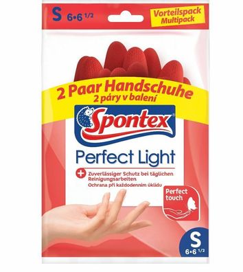 Spontex Perfect Light Haushaltshandschuh Gr. S - L 2er Pack Neu im Sortiment