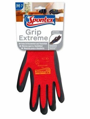 Spontex Handschuh Grip Extreme Arbeitshandschuh Anti–Rutsch-Beschichtung M-XXL