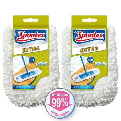 Spontex Extra Mikrofaser-Ersatzbezüge 2er Pack