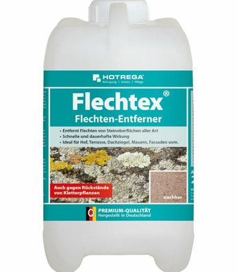 Hotrega Flechtex Flechtenentferner 2 L Kanister Hof Einfahrt Terrasse Dachziegel