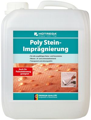 Hotrega Poly Stein – Imprägnierung 5 L Innen und Außenbereich Natur-Kunststeine