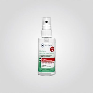 microderm Flächen - Desinfektionsmittel Vegan Parfümfrei 75 ml Hagner