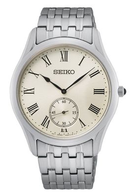 Seiko Herrenuhr Kleine Sekunde Stahl/Silberfarben SRK047P1