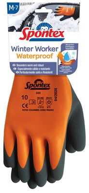 Spontex Winter Worker Waterproof wasserfest zweilagigem Innenfutter Gr. M - XXL