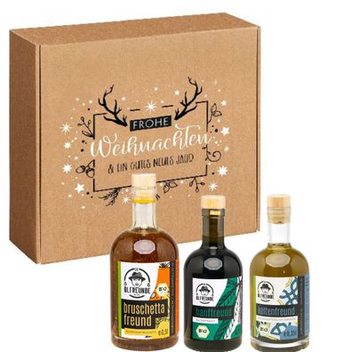 Die Ölfreunde Bio Weihnachtsbox Geweihte Weihnacht 3 Bio Öle ohne Zusatzstoffe