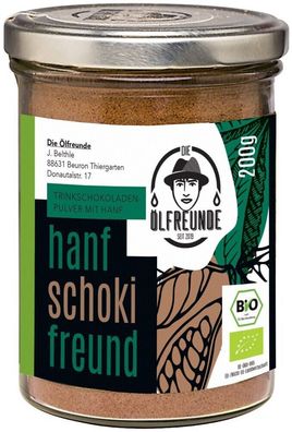 Die Ölfreunde Bio Hanfschokifreund Vegan & laktosefrei 200g