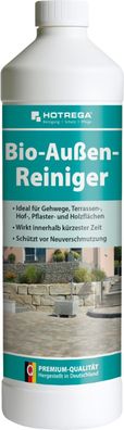 Hotrega Bio-Außen-Reiniger Konzentrat Terrassen Gehwege Hof- Pflasterflächen1 L