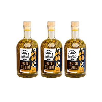 Die Ölfreunde Hopfenfreund 3 x 500 ml Rapsöl mit Hopfen Vegan