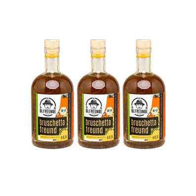 Die Ölfreunde Bio Bruschettafreund 3 x 500 ml Bio Rapsöl Vegan