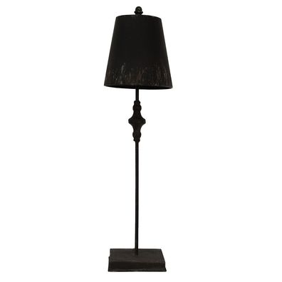 Clayre & Eef Tischlampe Ø 20x75 cm Schwarz Eisen