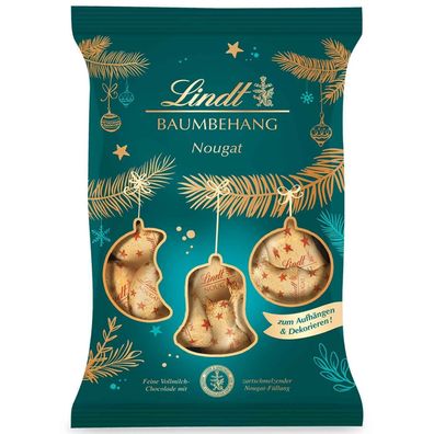 Lindt Nougat Baumbehang 200g - Feine Nougatstückchen für festliche Dekoration