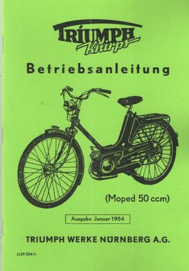 Bedienungsanleitung Triumph, Knirps 50 ccm, Moped, Oldtimer