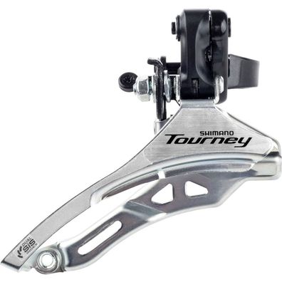 Shimano Umwerfer Tourney FD-TY300 6/7f. DOWN S. hoch 28,6mm Top-Pull 42Z silber