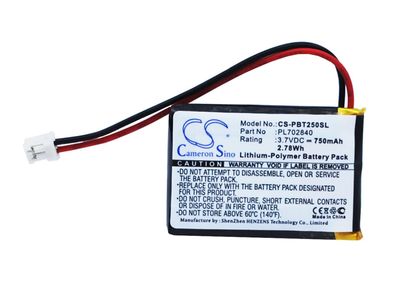 Ersatzakku - CS-PBT250SL- Philips PL702840 - 3,7 Volt 750mAh Li-Polymer