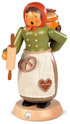 Räucherfigur Räuchermann groß Lebkuchenverkäuferin (BxH):14x25cm NEU Räuchermann