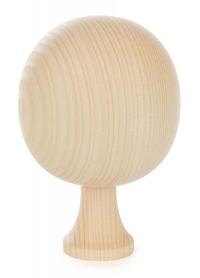 Massivholzbaum runde Form natur BxHxT 10x16x10cm NEU Tischdeko