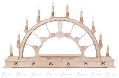 Schwibbogen für Sammelfiguren, elektrisch beleuchtet BxHxT 780 x 450 x 75mm NEU