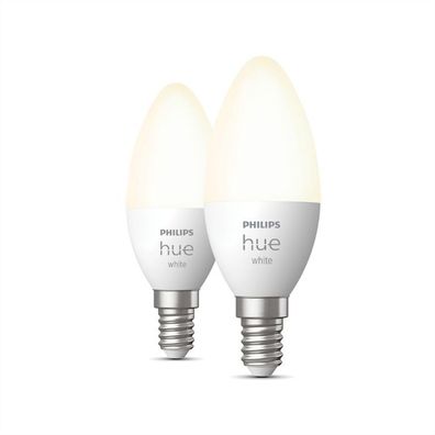 Hue Kerzenlampe warmweißes Licht 2er Pack E14 Beleuchtung Philips