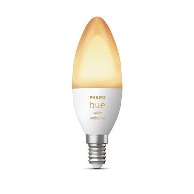 Hue Kerzenlampe warm bis kaltweißes Licht 1er Pack E14 Beleuchtung Philips