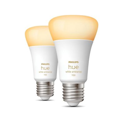 Hue Stehlampe warm bis kaltweißes Licht 2er Pack E27 1100lm Beleuchtung Philips