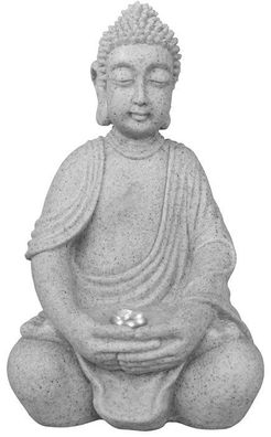 Springbrunnen Buddha sitzender Lotus 35x35x61 cm SID