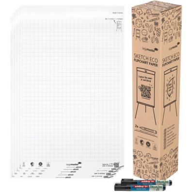 Legamaster Papierblock SKETCH ECO 7-157625kar 2x50Bl