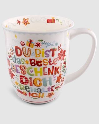 Kaffeebecher Lebkuchen beste Geschenk, Kaffeetasse Tassen Kaffeepott Henkelbecher