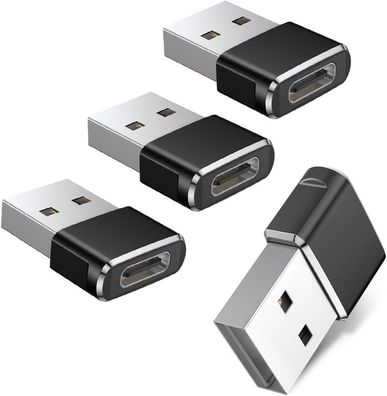 Basesailor Adapter für iPhone 16, SB C auf USB 4Pack Typ C Buchse auf A Stecker