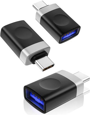 Basesailor USB C Stecker auf USB A Buchse Adapter 3Pack Thunderbolt 3 Typ C Male