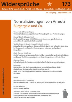 Normalisierungen von Armut?, Widersprüche