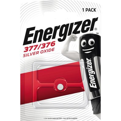 Energizer Knopfzelle 377/376 E300783102 Silberoxid