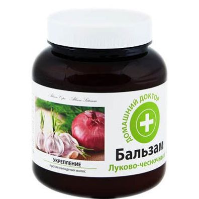 Domaschnij Doktor Zwiebel-Knoblauch-Balsam, Anti-Haarausfall und Stärkung, 480ml