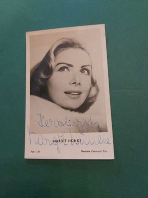 Margit Nünke , Fernsehen , Kino, Autogrammkarte