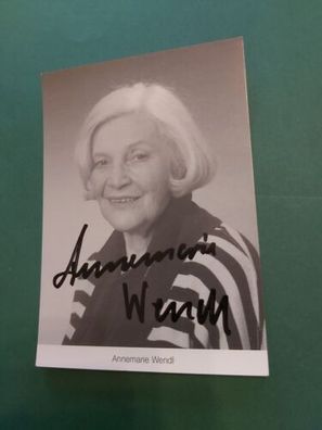 Annemarie Wendl , Fernsehen , Kino, Autogrammkarte , Lindenstraße